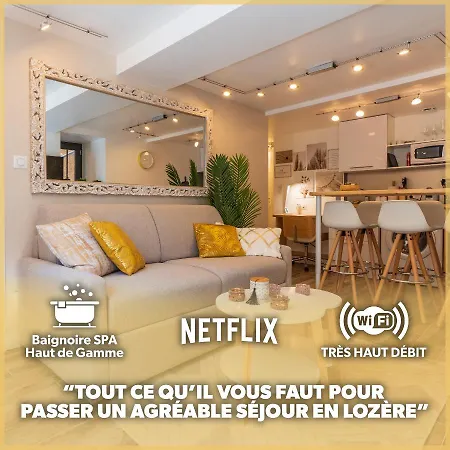 Le Boheme - Spa/Netflix/Wifi Fibre - Sejour Lozere Mende Exterior foto